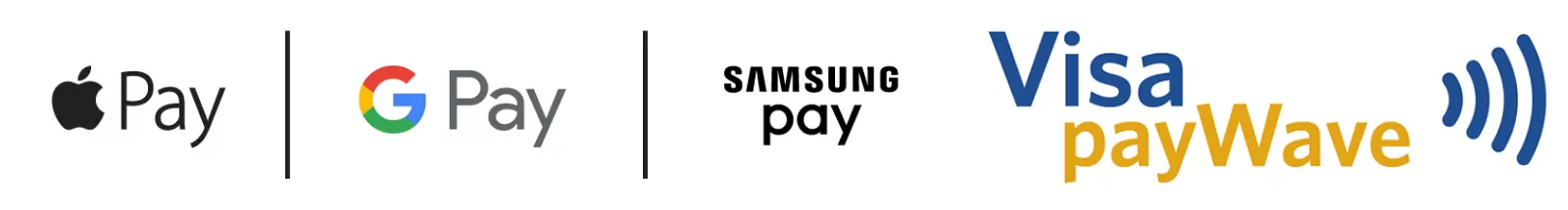 Apple Pay, Google Pay, Samsung Pay, and Visa Contactless payWave available on all CW cards